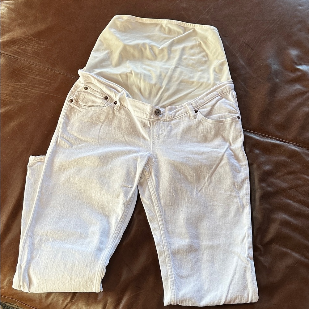 White Maternity Jeans Abercrombie and Fitch size 6